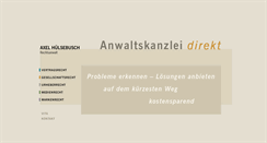 Desktop Screenshot of kanzlei-huelsebusch.de